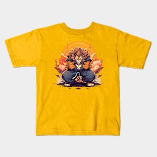 karate lion Kids T-Shirt